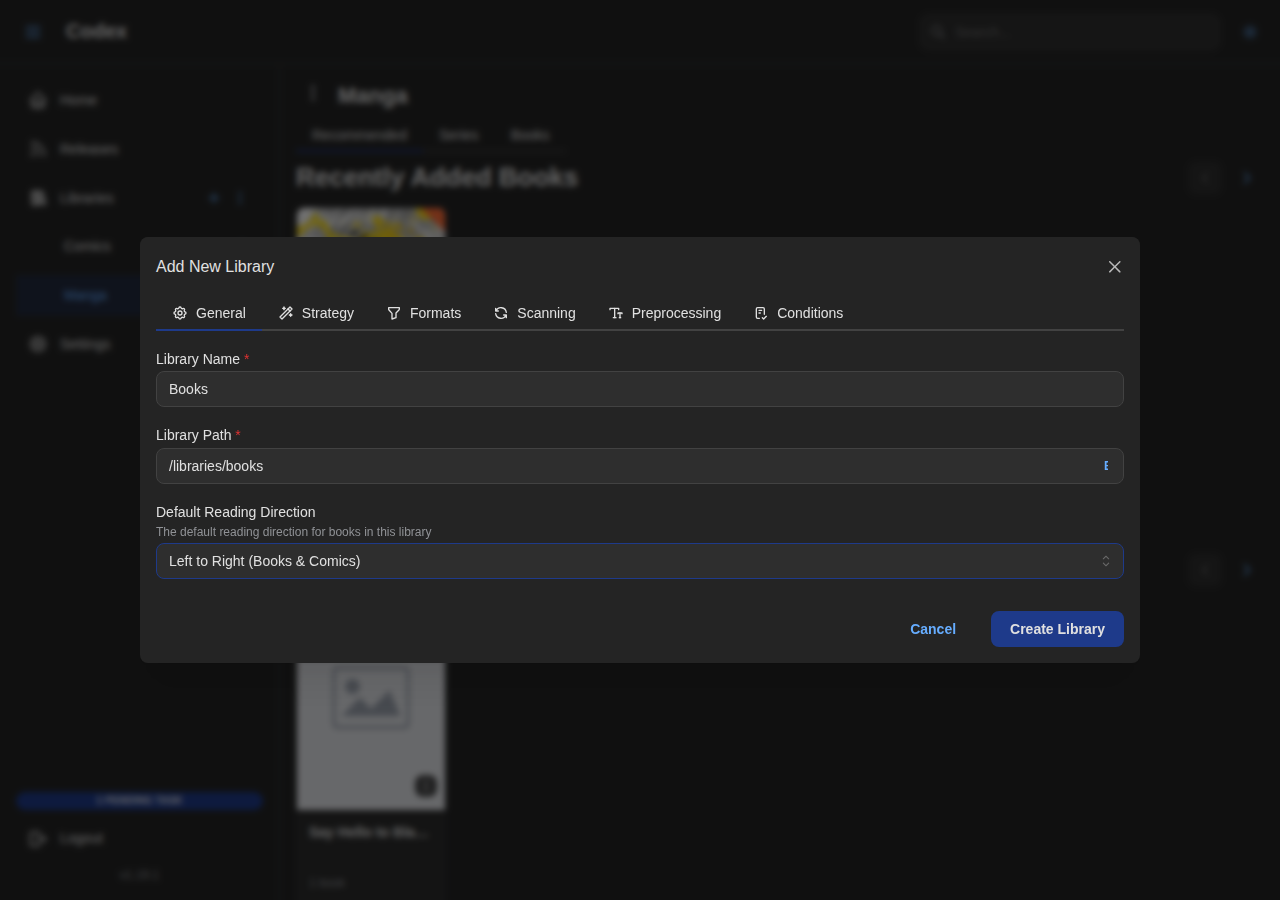 Add Library - Books General