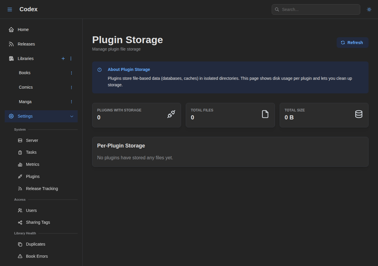 Plugin Storage