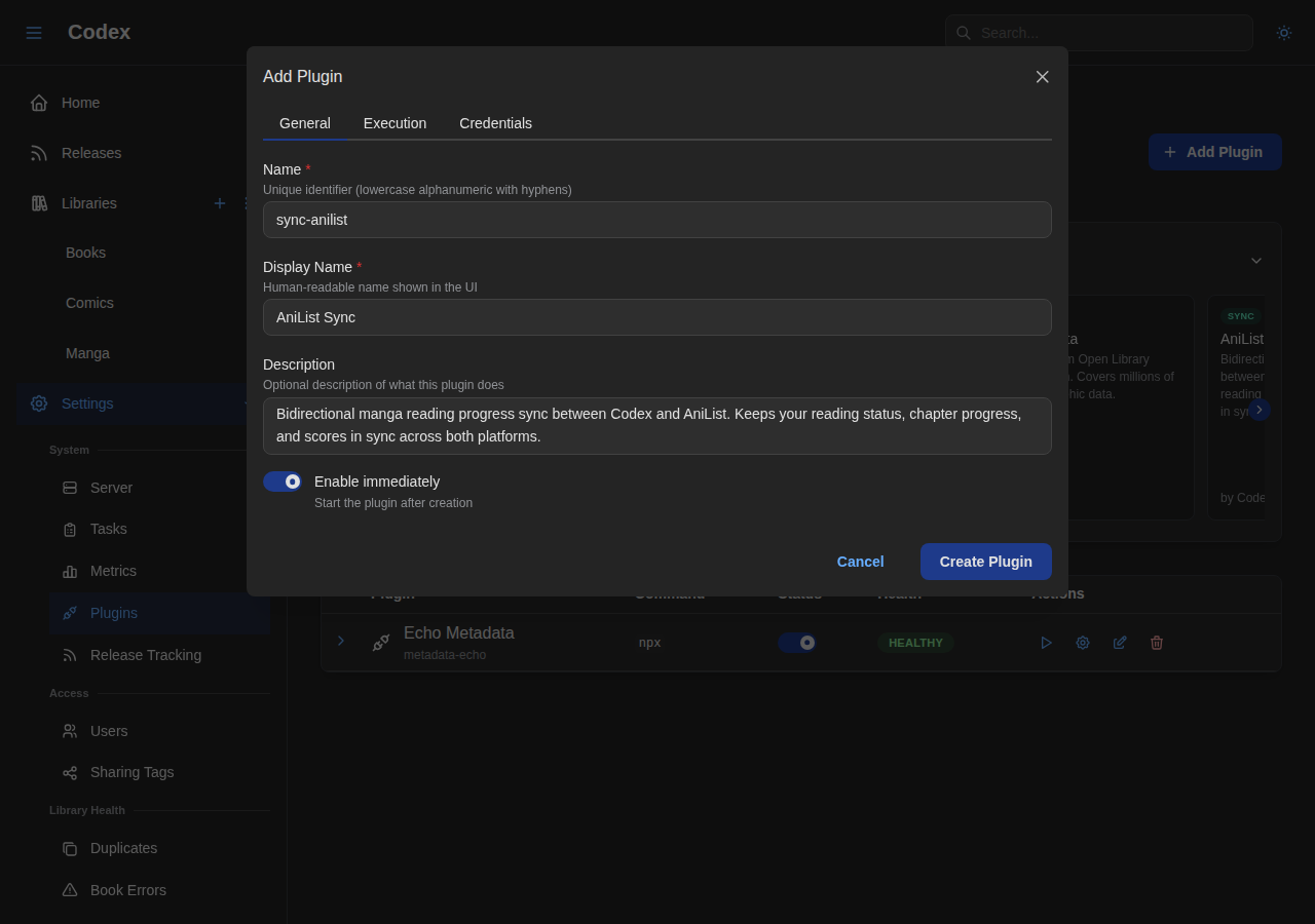 Add Sync Plugin - General